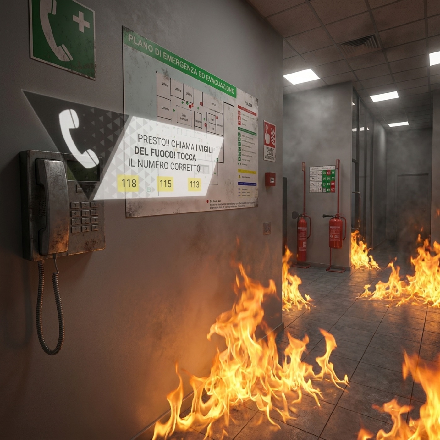 Lo scenario di evacuazione guidata